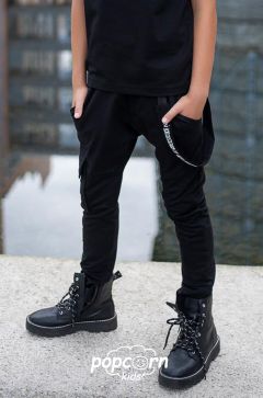 Chlapčenské nohavice black KIZ