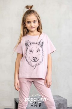 Dievčenské tričko WOLF pink Mash Mnie