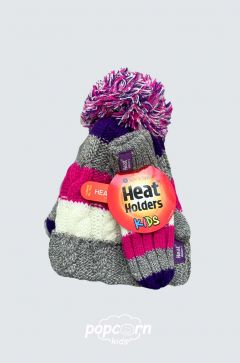 Dievčenský termo set čiapka+rukavice colorful HEAT HOLDERS