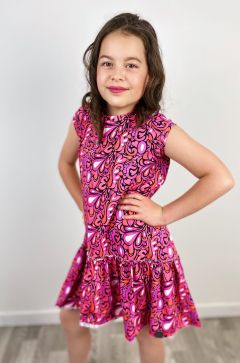 Dievčenské vzorované šaty MIMI