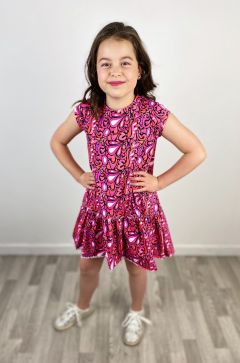 Dievčenské vzorované šaty MIMI