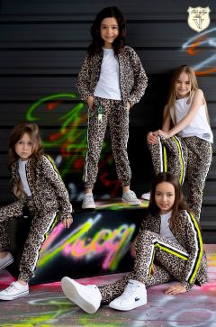 Dievčenské leopardie nohavice Kid's by Voga Italia