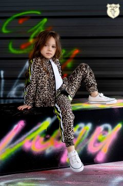 Dievčenské leopardie nohavice Kid's by Voga Italia