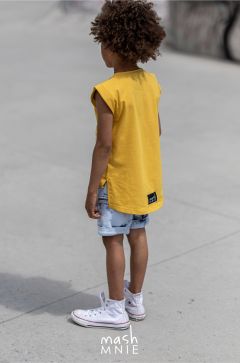 Chlapčenské žlté tričko s vlkom Mash Mnie