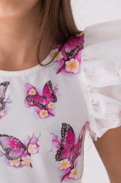 Dievčenské šaty s motýlikmi Lily Grey