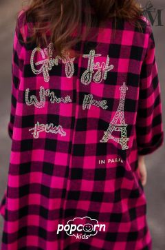 Dievčenská košeľa PARIS cyklámenová Malami