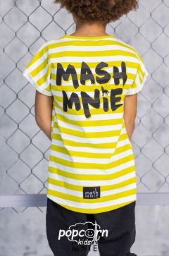 Chlapčenské tričko stripes lime Mash Mnie