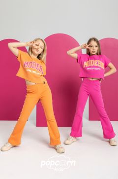 Dievčenský croptop pink All for kids