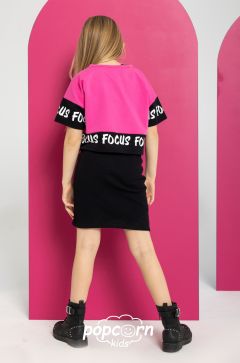 Dievčenské šaty SMILE pink 2v1 All for kids