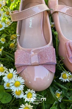Dievčenské elegantné sandáliky pink BOW