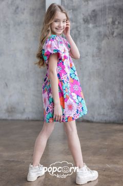 Dievčenské šaty FLOWERS All for kids