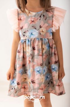 Dievčenské šaty FLOWERS Lily Grey