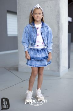 Dievčenská rifľová sukňa blue All for kids