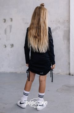Dievčenské SLIM šaty black Mash Mnie