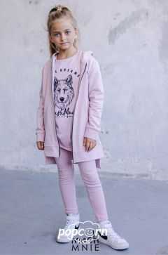 Dievčenská mikina WOLF pink Mash Mnie