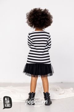 Dievčenské šaty STRIPES white All for kids