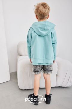 Chlapčenské šortky jeans grey All for kids