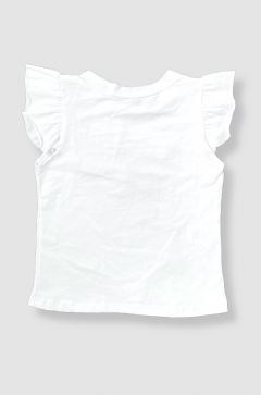 Dievčenské tričko GLITTER white