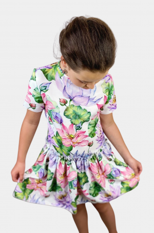 Dievčenské kvetované šaty ZIBI