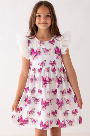 Dievčenské šaty s motýlikmi Lily Grey