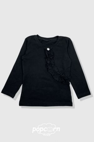 Dievčenské čierne tričko By MIMI