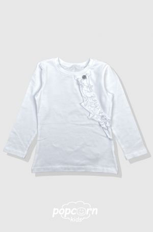 Dievčenské biele tričko By MIMI