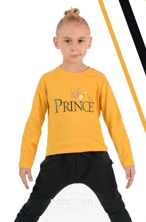 Chlapčenské žlté tričko PRINCE STYLE KIDS