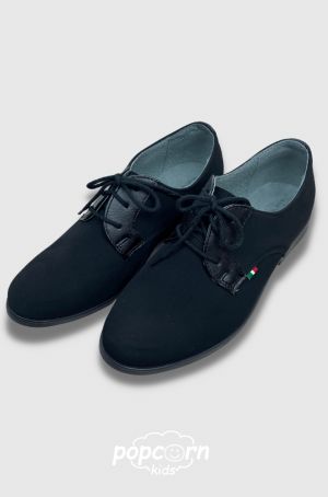 Chlapčenské elegantné topánky black
