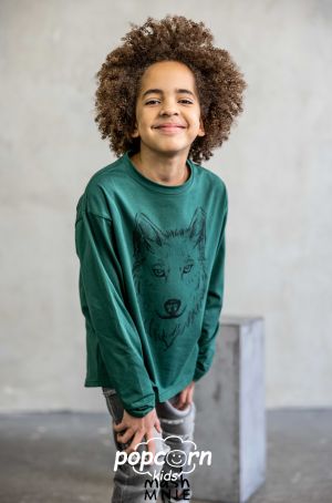 Chlapčenské tričko green WOLF Mash Mnie