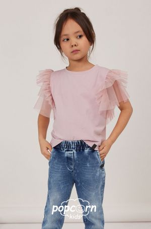 Dievčenské tričko ROMANTIC pink All for kids