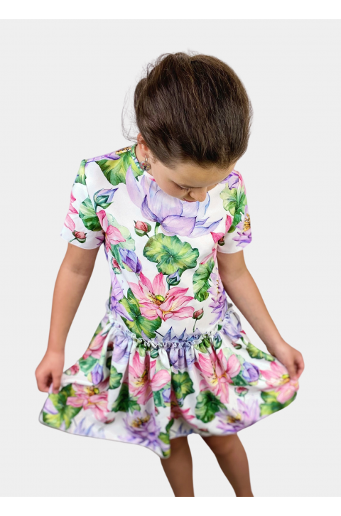 Dievčenské kvetované šaty ZIBI