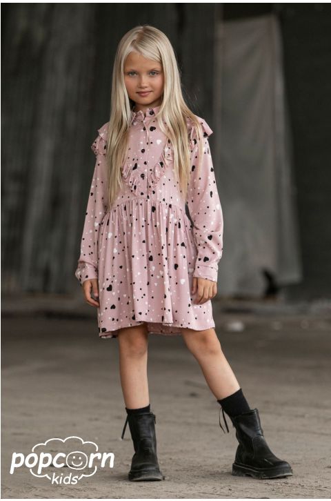 Dievčenské šaty so srdiečkami All for kids