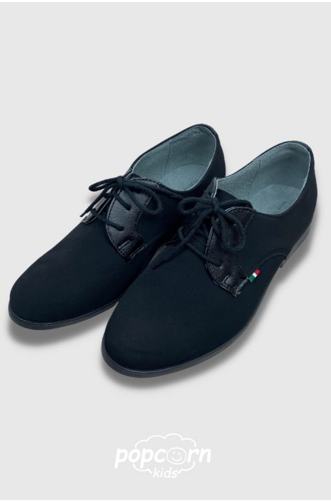 Chlapčenské elegantné topánky black