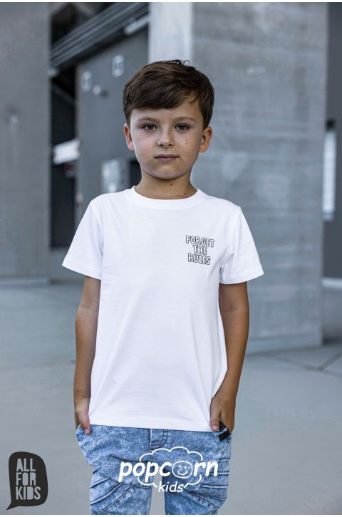Chlapčenské tričko SKATE white All for kids