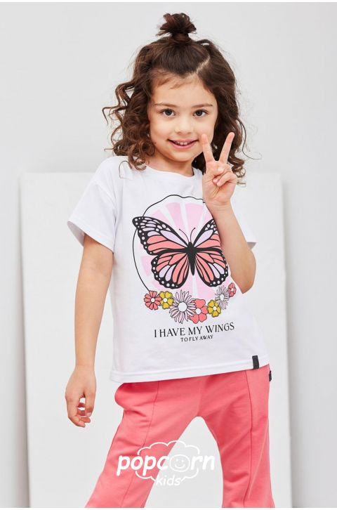 Dievčenské tričko BUTTERFLY All for kids