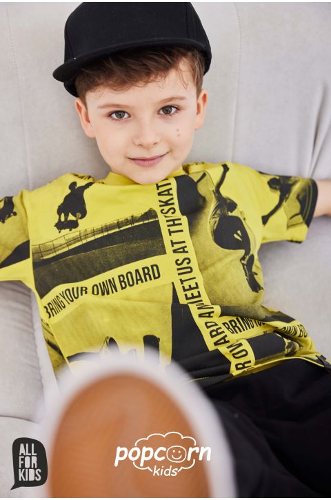 Chlapčenské tričko SKATE lime All for kids
