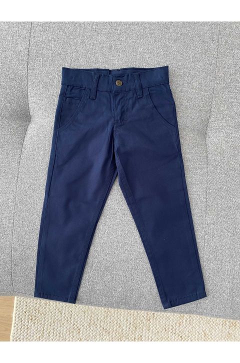 Chlapčenské elegantné nohavice blue